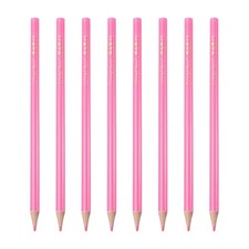8PCS Colored Pencils Set, Wooden Oil Based Colored Drawing Pencil, Pink