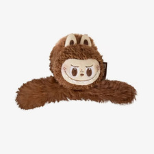 POP MART Labubu The Monsters Brown Plush Hair Clip Cute Accessory Sealed