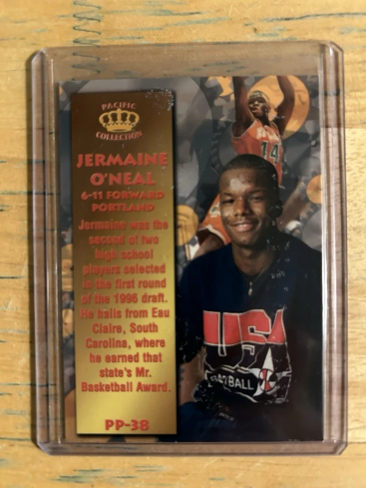 Lote De 2 Jermaine O’Neal RC-96-97 Ultra Encore, 96 Colección Pacific PP-38 Foto 4 de 4