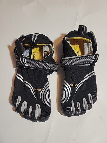 Vibram Fivefingers Trailschuhe M3685 Herren Größe 44 EU US 10,5-11 Schwarz Barfuß