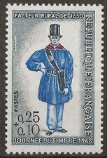 N° 1549**  JOURNEE DU TIMBRE 1968