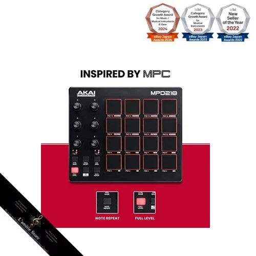Akai Professional USB MIDI Controller 16 Pads Soundquelle Software enthalten - Bild 4 von 4