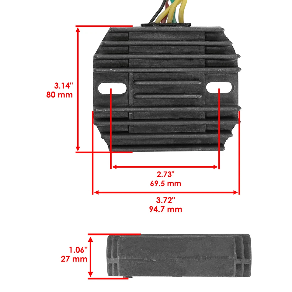 Regulador rectificador para Honda Cm200T Twinstar 200 / Cm450A Cm450C Cm450E 81-83 Foto 2 de 4