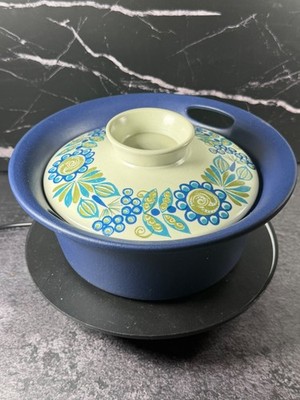 VTG Figgjo Casserole Dish Stoneware Norway Flameware Tor Viking Lidded Vulcanus