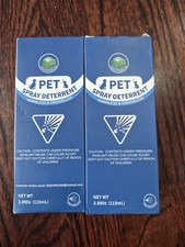 Pack Of 2 Pet Spray Deterrent Harmless Odorless Refill Can 3.89oz 115mL