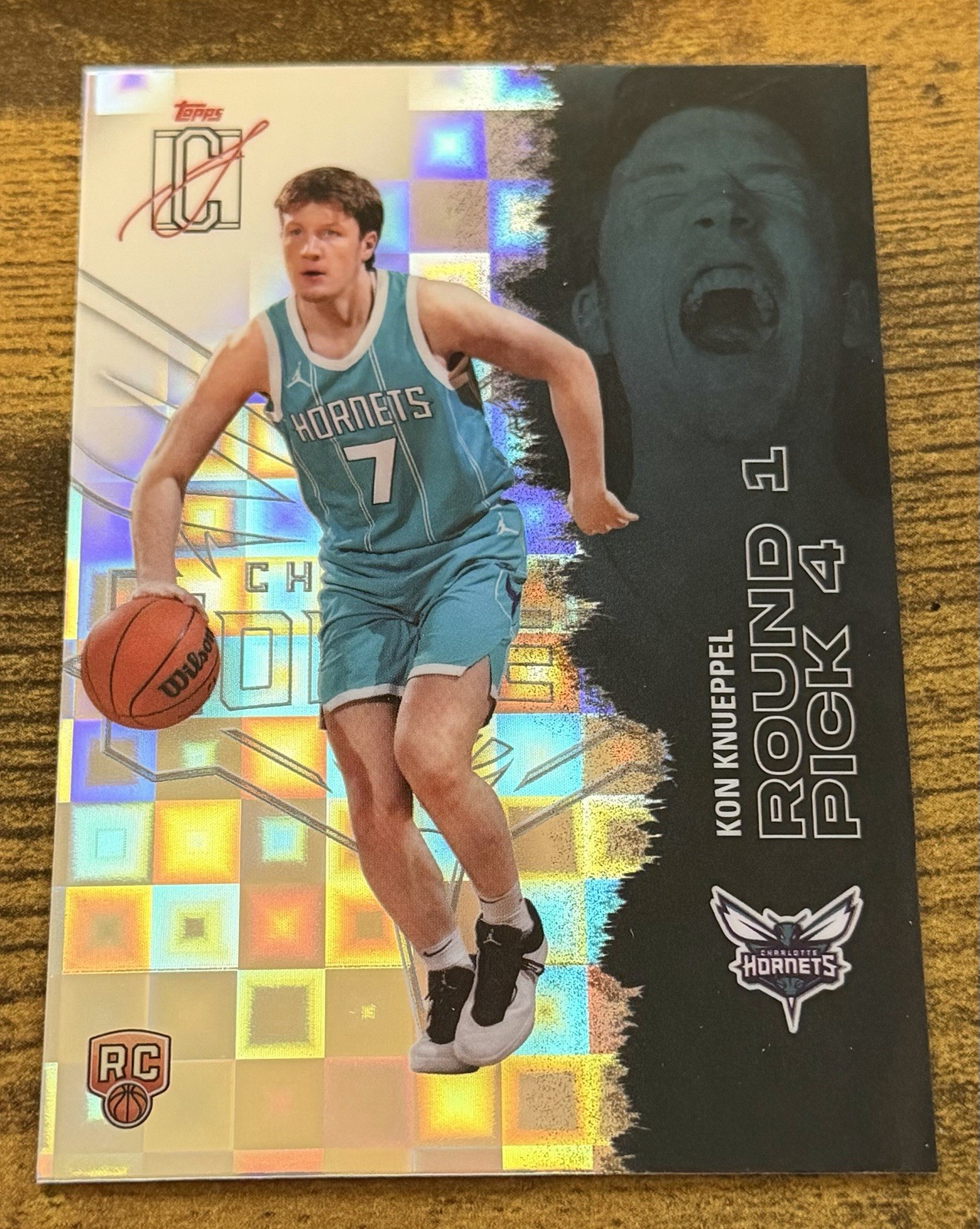 Kon Knueppel 2025-26 Topps Signature Class CHROME PANDORA REFRACTOR ROOKIE #103
