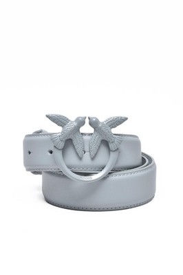 Pinko Love Berry Gürtel H3 -Love Birds - Light Blue - Neu_ Gr. L