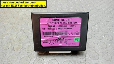 Steuergerät Diebstahlschutz Chevrolet KL1M Spark 1.0 95985850 Sofortversand
