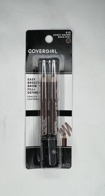 CoverGirl Easy Breezy BrowFill+Define WaterResistant Pencil Honey Brown 515
