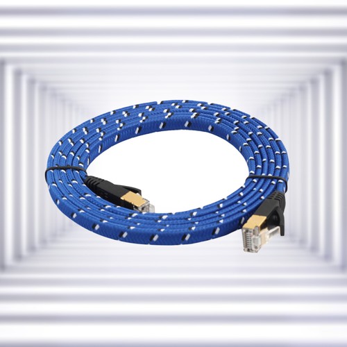 2 Pieces Braided Mesh Cable Ethernet Extender Patch Cord Network - 第 3/12 張圖片