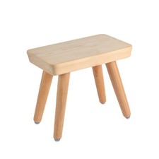 9.8 Inch Solid Wooden Kids Step Stool Detachable Legs AntiSlip Bathroom