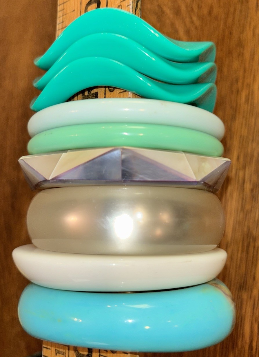 Bangle Bracelet Bundle – Boho Retro Statement Res… - image 3