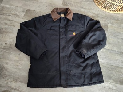 ジャケット・アウター Carhartt Chore Coat Zip Type Made in USA Carhartt Quilted Lined Chore Coat Duck Canvas Zip Up Heavy