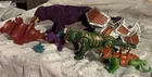 Battle Cat & Panthor  Masters of the Universe with saddles  He-man MOTU Vtg.