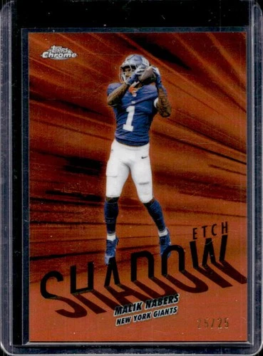 2025 Topps Chrome Malik Nabers Orange Refractor (RAW)