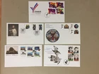 Five Canada fdc with multiple stamps. Face value $9.87