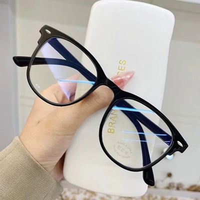 -1.0-1.5-2.0-2.5-3.0 To -6.0 Transparent Finished Myopia Glasses Men Women Black
