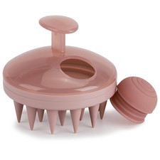 Scalp Massager Shampoo Brush Soft Silicone Scalp Scrubber Dandruff Remover Pink