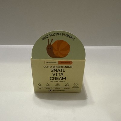 Korean Bonnyhill Snail Vita Cream 3.38oz Ultra Brightening New Sealed