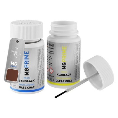 Autolack Lackstift Set für Subaru 13 Mocha Brown Metallic Basis Klarlack je 50ml