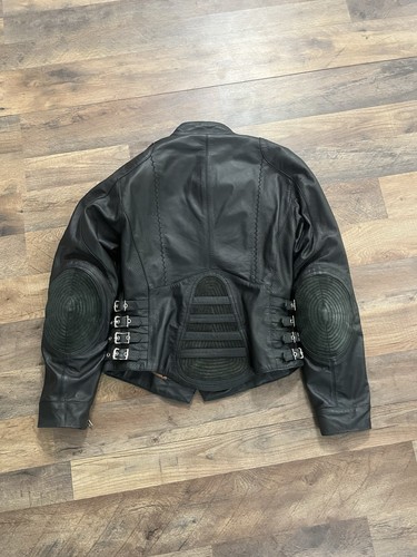 Icon Padded Leather Motorcycle Jacket Size S/M - Picture 2 of 5