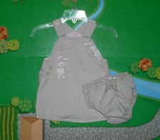 Chldren's Place Baby Girl 3-6 Months Dress and Bloomers EUC