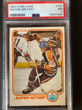 1981-82 OPC O-PEE-CHEE Hockey #125 Wayne Gretzky Super Action PSA 7 NM Oilers