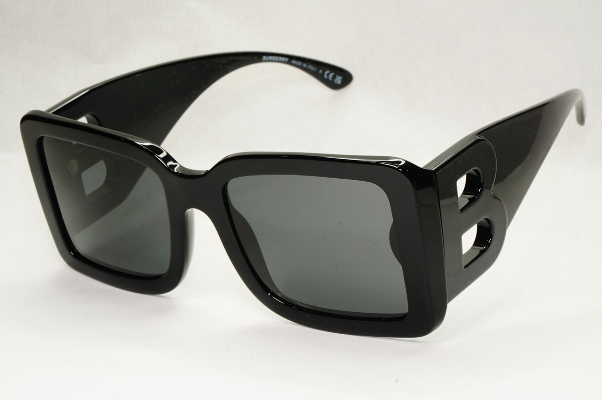 Burberry B4090 3001/87 Black Sunglasses 59 16 140 Amazon.com: Burberry BE 4291 3001/G Black Plastic Rectangle  main image 3