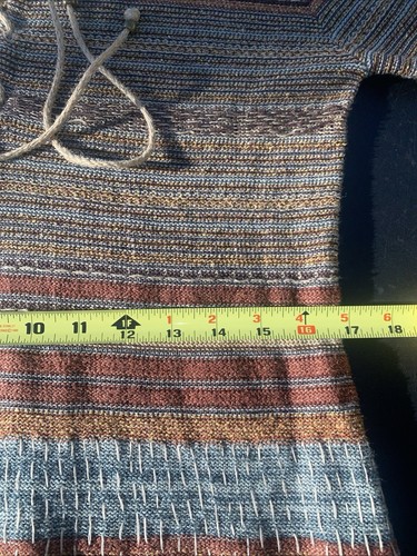 Ralph Lauren Western Bohemian Cotton Linen Silk Dress Long Sleeve Size L - Picture 18 of 23