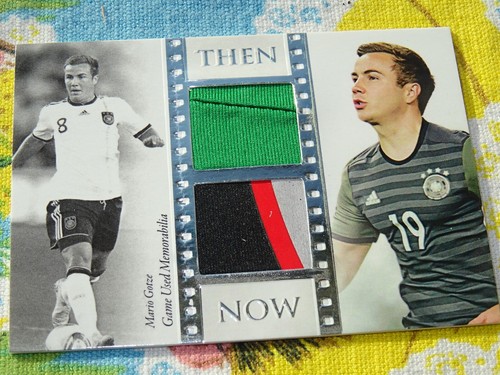 Futera Unique 2016 Mario Gotze Götze game worn Patch Then & Now no Panini