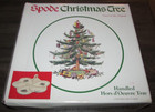 MIB XMAS SPODE CHRISTMAS TREE HOLIDAY HANDLED HORS D' OEUVRE TRAY PORCELAIN — photo 1
