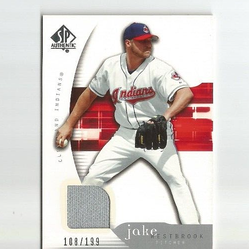2005 SP Authentic JAKE WESTBROOK Jersey Relic #46 – 108/199 - Picture 1 of 2
