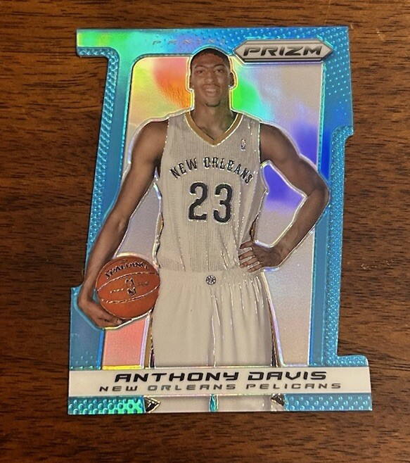 2013-14 Panini Prizm #4 Anthony Davis Light Blue Prizm Die-Cut /199