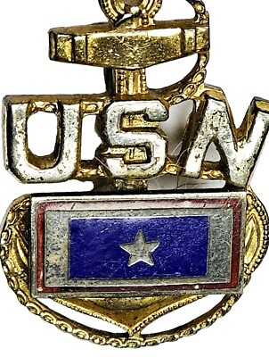 WWII US Navy Chief Petty Officer Sterling Silver 