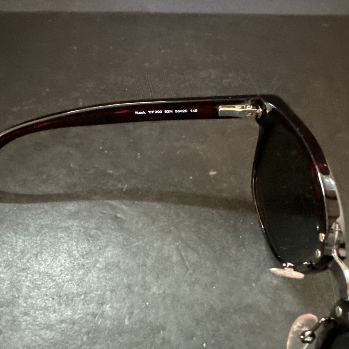 Tom Ford Rock Sunglasses TF290 52N Black Dark Lenses Very Nice