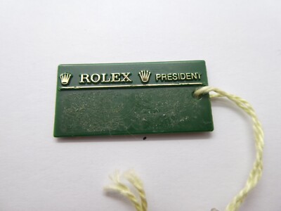 Rolex President Hang Tag Seal Uhr Grün 90er Hangtag ( RT-8 )
