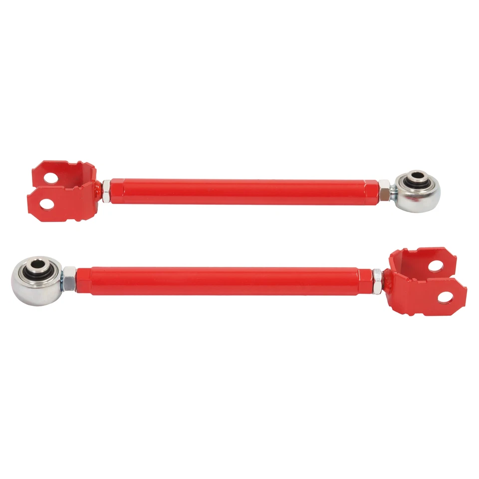 Par de barras de tracción traseras ajustables rojas para Lexus LS400 1995-2000 kit de brazo de control Foto 2 de 4