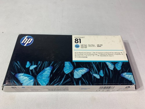 NEW HP 81 DesignJet Printhead & Printhead Cleaner Light Cyan C4954A May 2017