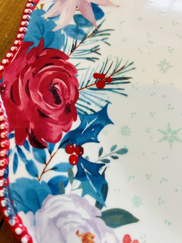 Pioneer Woman Wishful Winter 21-In Ceramic Oval Serving Platter New In Box! - Picture 3 of 6