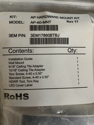 Aruba Networks AP-60-MNT Wireless Access Point Mount Kit (New) - Picture 2 of 3