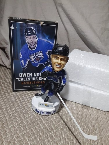 San Jose Shark - Owen Nolan 11 "Calls His Shot" Bobblehead Bobble Head 2019 - Picture 3 of 7