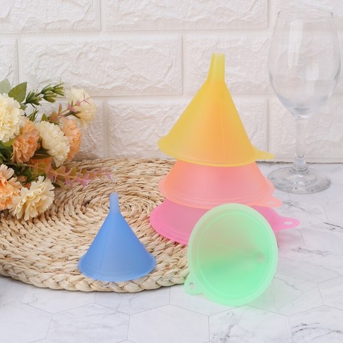5Pcs Colorful Plastic Funnel Small Large Variety Liquid Oil Kitchen Set - Picture 5 of 8