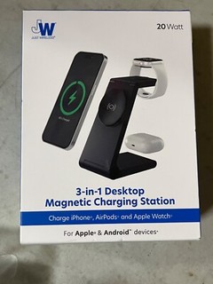 Just Wireless 3 in 1 Magnetic Wireless Charger MagSafe Compatible USB