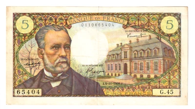 5 Francs PASTEUR (4/11/1966) F.61/04 - TTB++ - Photo 1/2