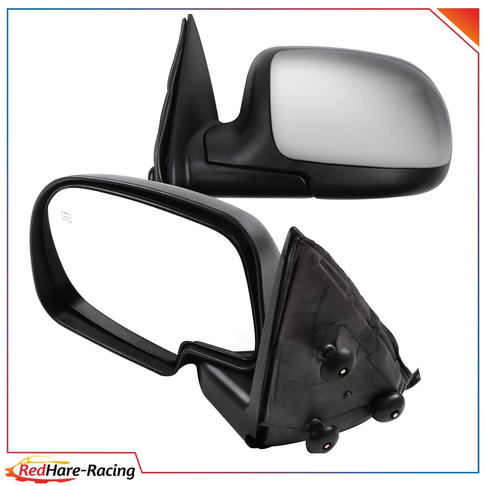 Heated Power Side View Mirrors Left+Right For 1999-2002 Chevy GMC Truck Chrome