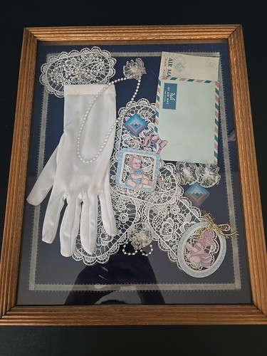 Victorian Antique Shadow Box Memory Box - Picture 7 of 14