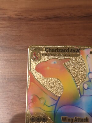 Pokemon Charizard GX Rainbow Stage-2 Gold Metal Card HP250 Pokemon Card  #147 NEW | eBay