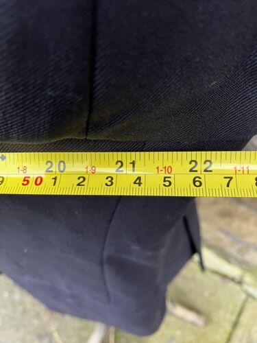 Vintage Jaeger 100% Wool Twill Double-Breasted Jacket Blazer Peak Lapel 44S - Picture 12 of 14