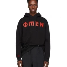 NWT Men’s 032c Workshop Omen Black Hoodie size medium