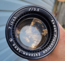 Kodak Ektanon Projection Lens f/3.5. 7 Inch Vintage Magnification Lens